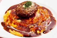 １位：ハンバーグデミソースオムライス