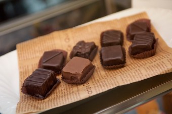 カカオ分が58％のコクのあるブラックチョコレート。