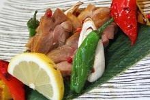 軍鶏の炙り焼き「柚子胡椒風味」