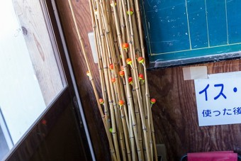 キロ釣り用の竹の貸竿