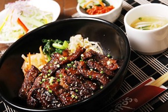 限定！牛カルビ丼セット