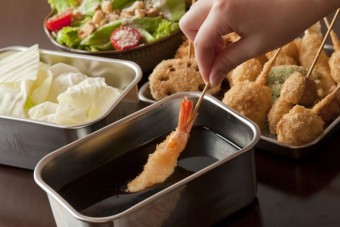 前田のお願い★ソースの二度漬けは禁止やで♪