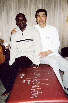 ベンジョンソンと須田学院長　