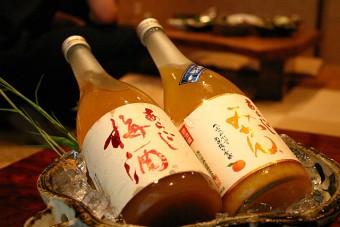 本格梅酒の他、珍しいみかん酒も揃えています。