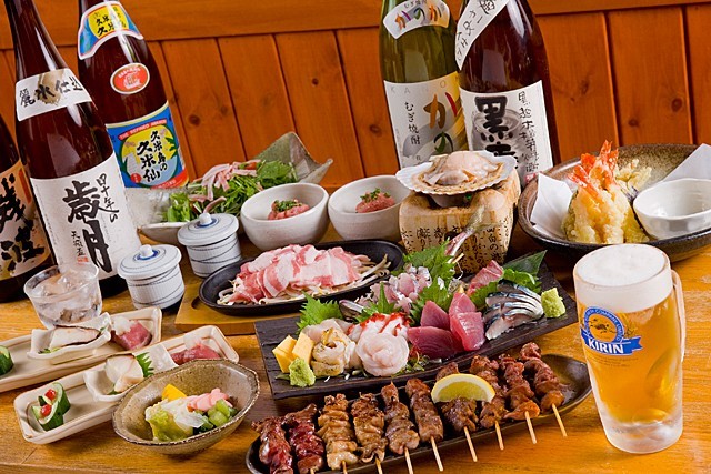 飲み放題コース 4,500円コース（お料理3,000円＋2時間飲み放題）のイメージ