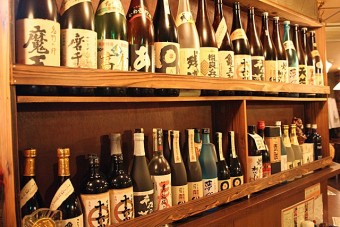 洋風居酒屋だけどかなり豊富な本格焼酎の品揃え
