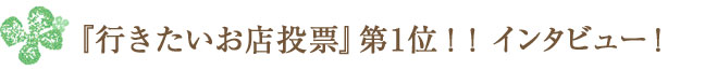 行きたいお店に投票してください。