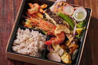 真鯛と赤海老のグリル弁当