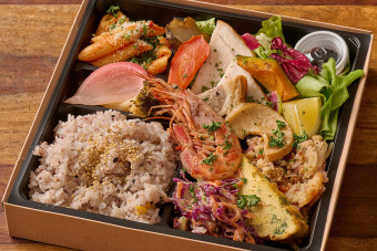 渋川産まる豚と赤海老のグリル弁当