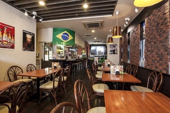 ブラジルグリルのお洒落な店内