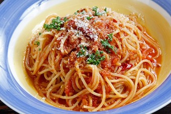 渡蟹のトマトクリームパスタ