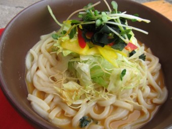 サラダうどん（胡麻だれ）
