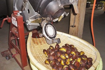 圧力式の栗焼き機