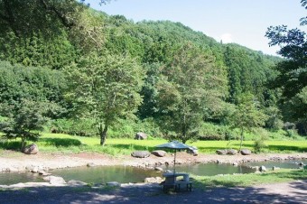 穏やかな流れで渓流の雰囲気を