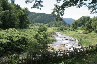 裏手は烏川に面している