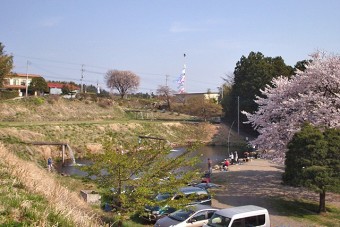 落合つり堀の全景