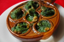 つぶ貝の香草焼き