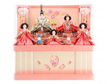 とび桜のプリンセス五人収納飾り