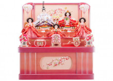 露芝桜のプリンセス収納三段飾り