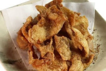 鶏皮のカリカリポン酢