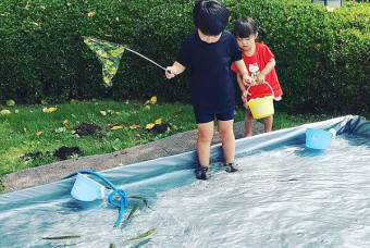 魚の摑み取り体験も出来ます（要予約）