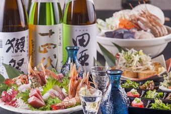 旬の魚介と日本酒をお愉しみ下さい。