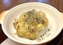 里芋と海老のマスタード焼き