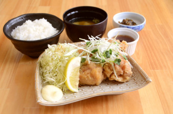 油淋鶏唐揚げ定食（4個）
