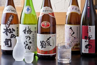 全国の地酒も飲み放題で飲めます！