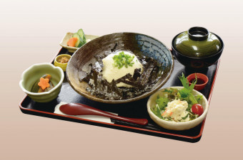 とうふ丼　1452円（税込）Tofu bowl meal set