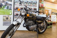 希少なバイクを展示