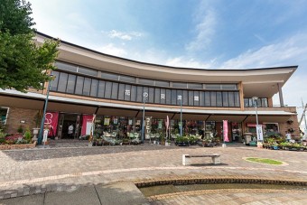 噴水を囲むように4つの建物に分かれて10件以上のお店が入っている