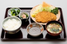 奥利根もち豚の「味噌カツ定食」