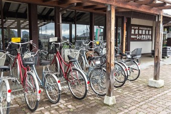 レンタルサイクルで農村を散策