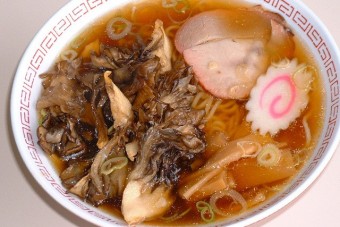 自家栽培の「舞茸ラーメン」