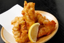 かしわ揚げ(鶏むね) 二本500円(税別)