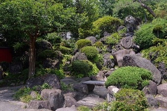 珍宝館の庭園