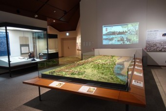 博物館の中で一番大きい倉賀野宿のジオラマ