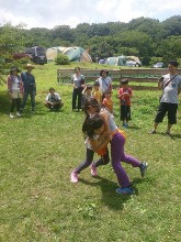 女の子も元気に「相撲大会」。