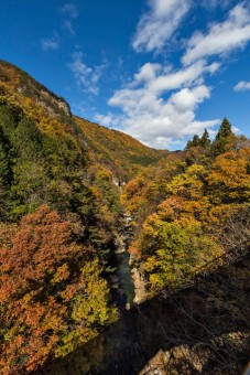 国道120号から見える吹割渓谷