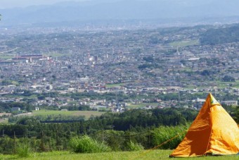 関東平野を遠くまで望む。