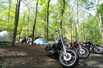 バイクツーリングのライダーにも人気だ。