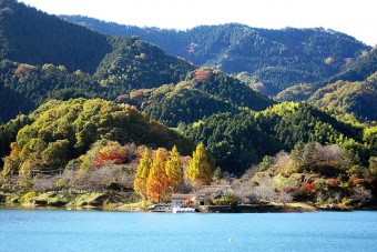 目の前に広がる山々