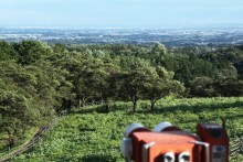 前橋市街から関東平野まで見渡す