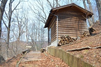 ローラー滑り台付近の山小屋