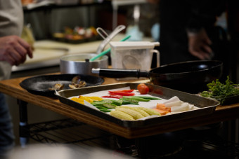 地元食材を中心に
