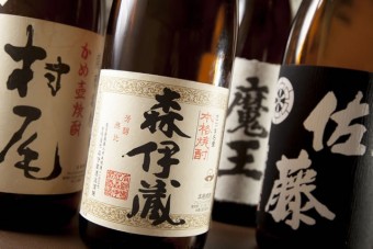 本格焼酎は全30種以上の品揃え