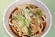 地元野菜の天ぷらうどん