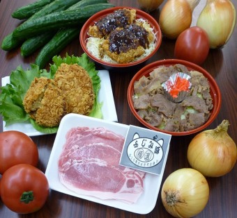 富士見地域ののブランド豚「極選」や手作りのお弁当などが人気