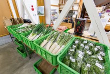 農産物直売所の地元の野菜